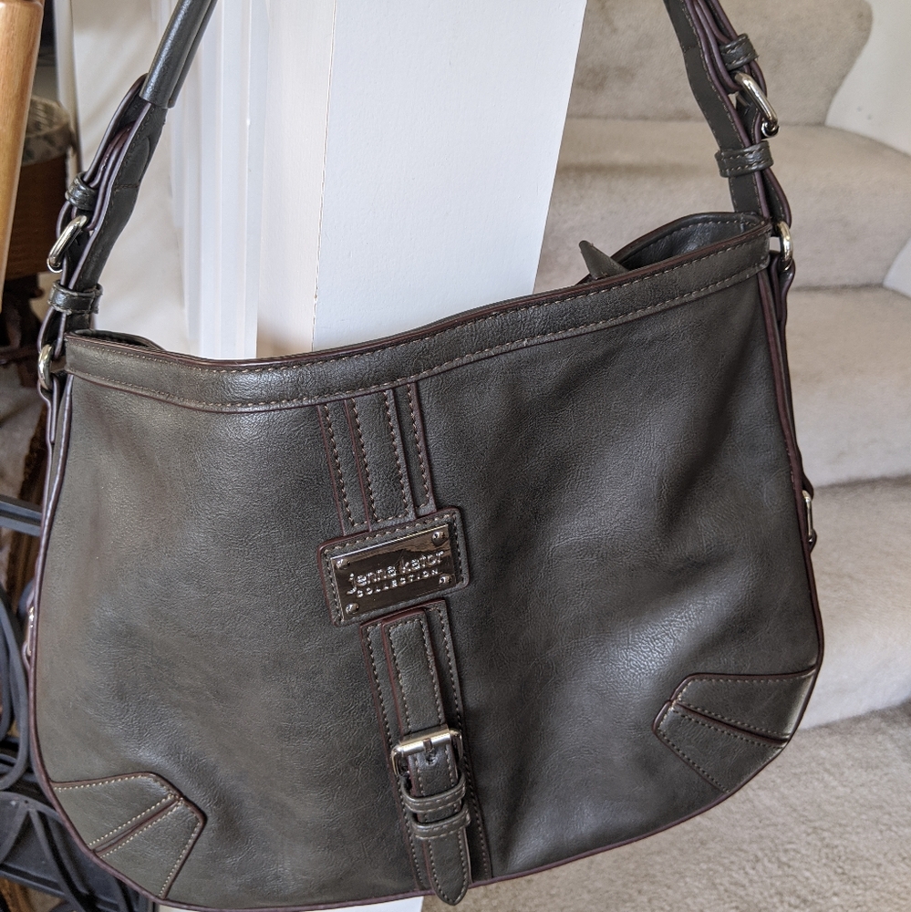 Jenna Kator Satchel/ Shoulder Handbag Buckle Accent
